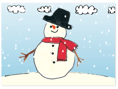 Snowman Ecard
